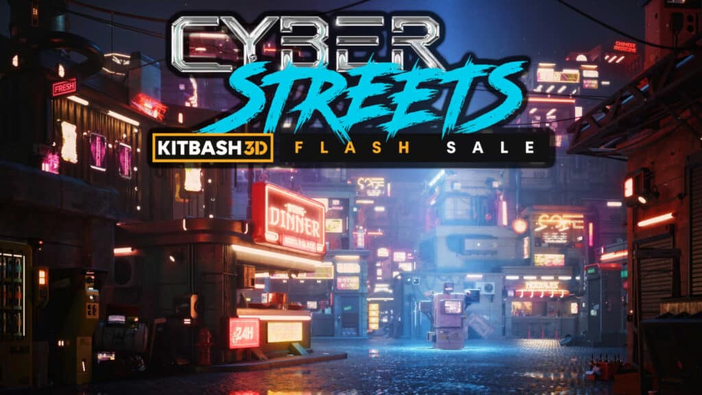 Humble Bundle Flash Sale Cyber Streets KitBash3D