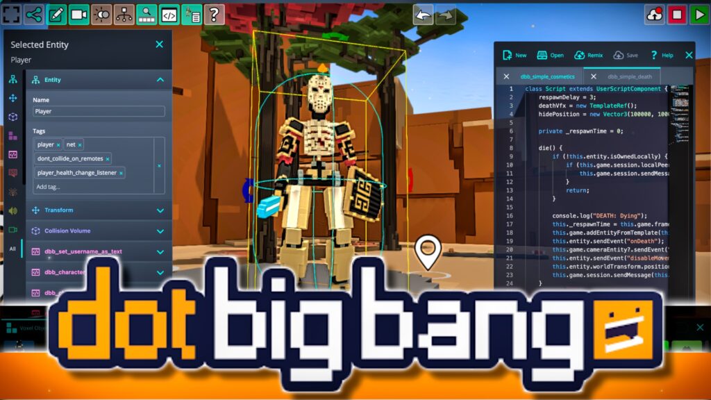 dot Big Bang voxel based online game engine review