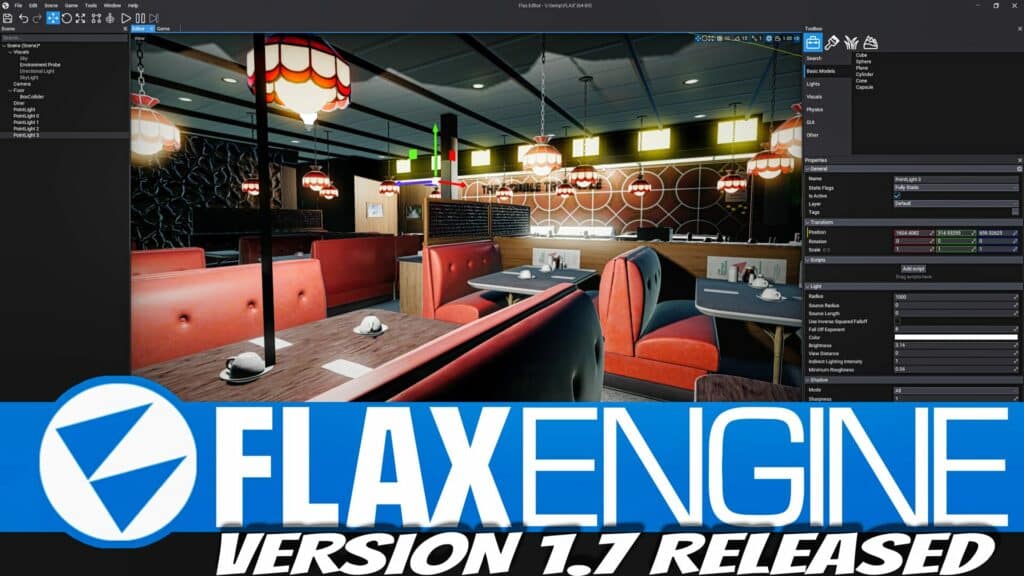 Flax Engine 1.7 released with massively better licensing terms.
