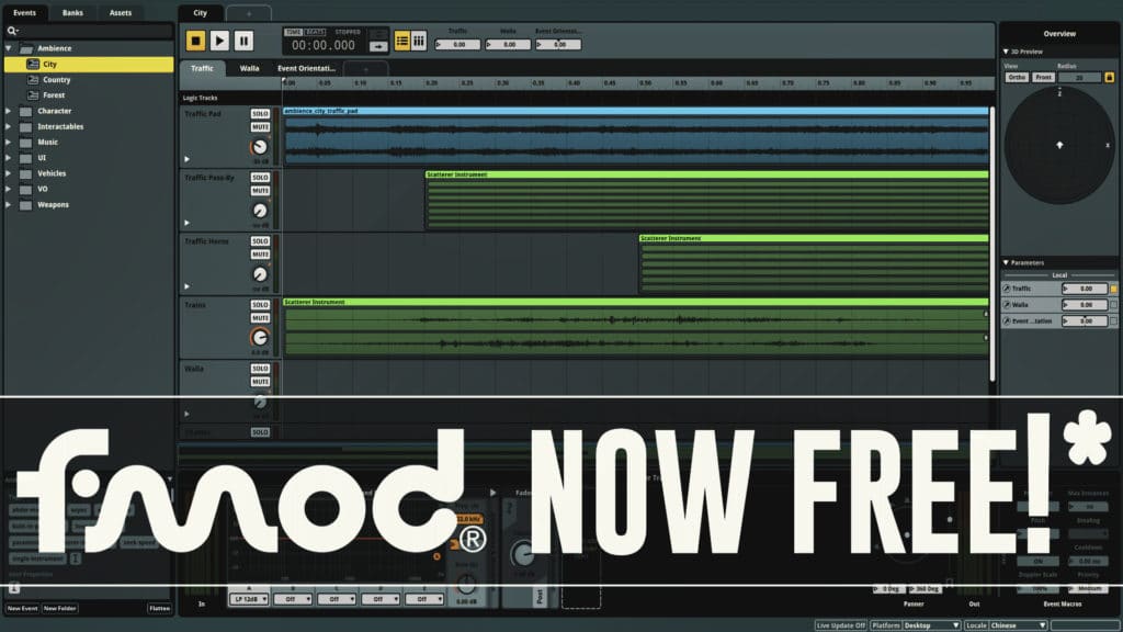 FMOD Studio Now Free For Indie Game Developers