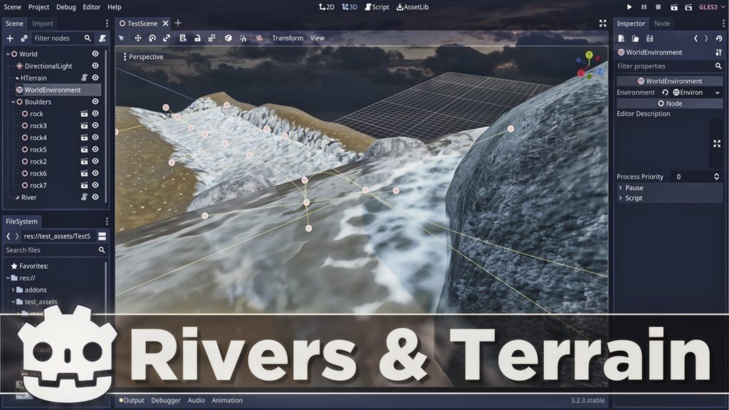 Godot Waterways & Terrain Addons