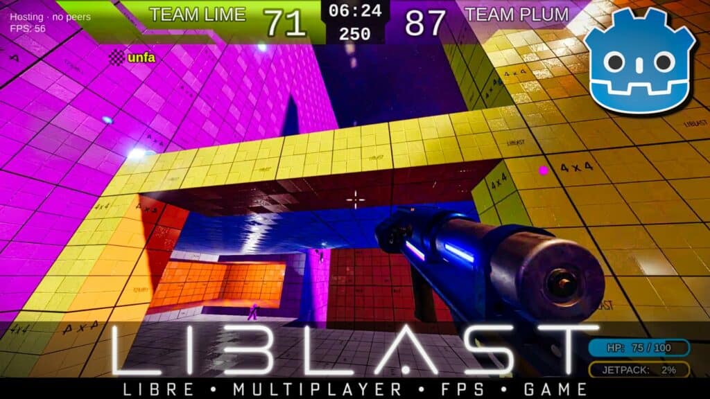 Liblast Open Source Godot 4 powered team fortress style game