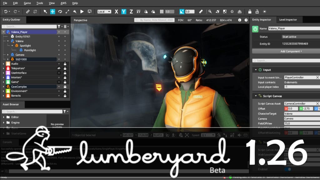 Lumberyard 1.26 Released
