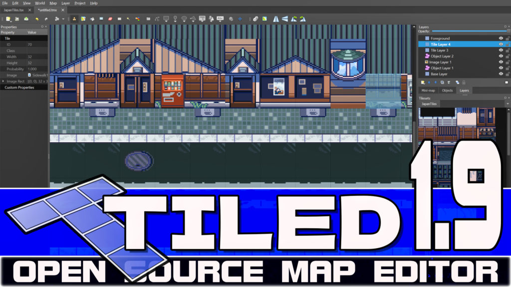 Tiled 1.9 Open Source Map Editor Released version 1.9