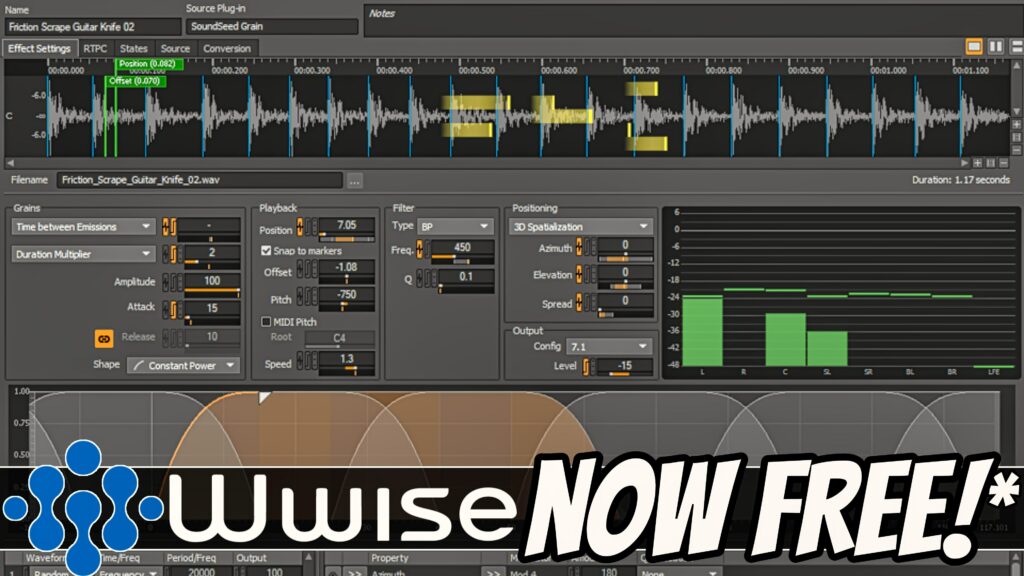 WWise audio middleware is now free for indie game developers