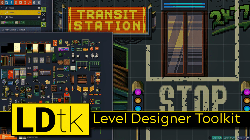 Creating Tiled Maps and Worlds using the LDtk or Level Designer Toolkit